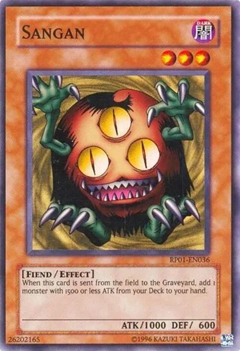 Sangan RP01-EN036 RP01 Unlimited Super Rare Yu-Gi-Oh card from Retro Pack