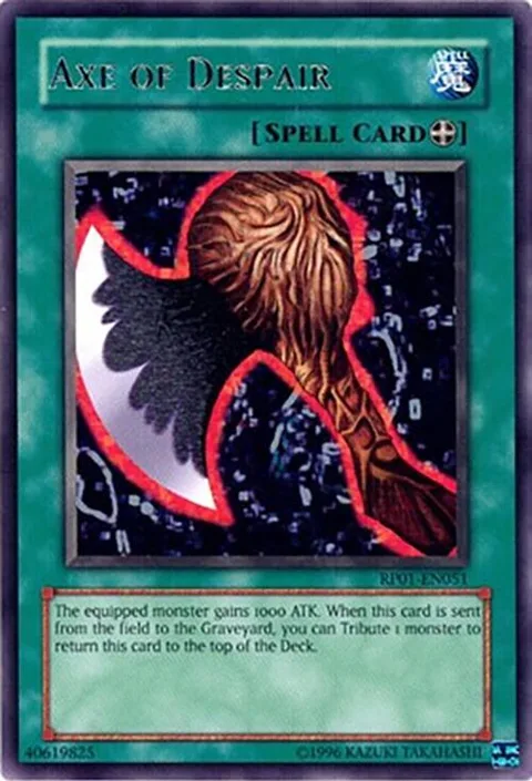 Axe of Despair RP01-EN051 Yu-Gi-Oh card from Retro Pack