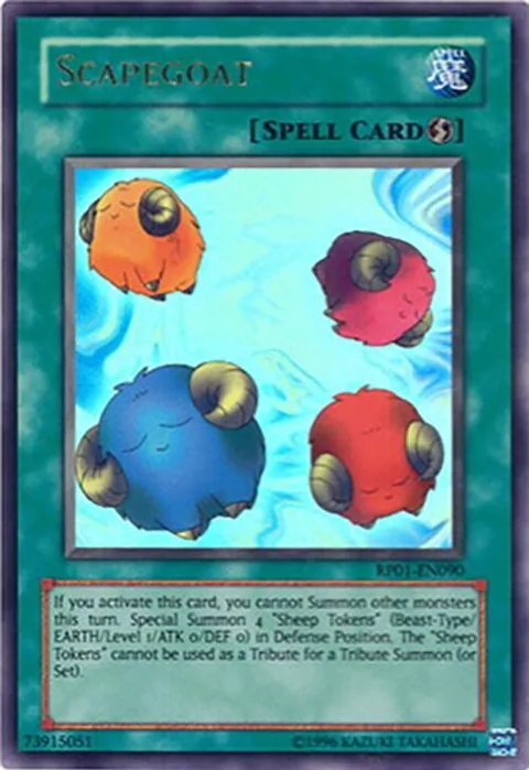 Scapegoat RP01-EN090 RP01 Unlimited Ultra Rare Yu-Gi-Oh card from Retro Pack