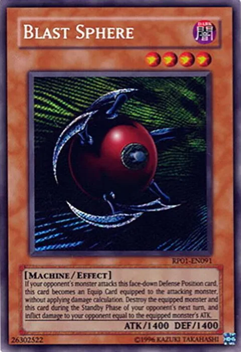 Blast Sphere RP01-EN091 RP01 Unlimited Secret Rare Yu-Gi-Oh card from Retro Pack