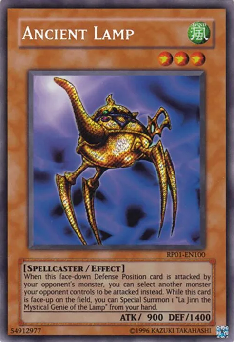 Ancient Lamp RP01-EN100 RP01 Unlimited Secret Rare Yu-Gi-Oh card from Retro Pack