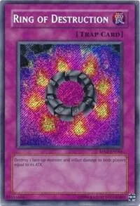 Ring of Destruction RP02-EN066 RP02 Unlimited Secret Rare Yu-Gi-Oh card from Retro Pack 2