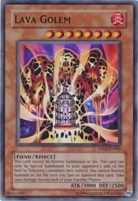 Lava Golem RP02-EN082 RP02 Unlimited Super Rare Yu-Gi-Oh card from Retro Pack 2