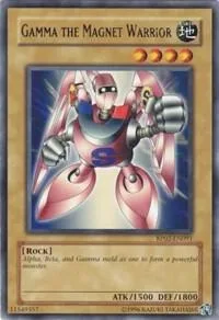 Gamma The Magnet Warrior RP02-EN091 RP02 Unlimited Rare Yu-Gi-Oh card from Retro Pack 2