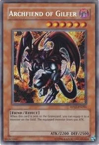 Archfiend of Gilfer RP02-EN094 RP02 Unlimited Secret Rare Yu-Gi-Oh card from Retro Pack 2