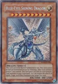 Blue-Eyes Shining Dragon RP02-EN096 RP02 Unlimited Secret Rare Yu-Gi-Oh card from Retro Pack 2
