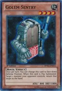 Golem Sentry BPW2-EN014 Yu-Gi-Oh card from Battle Pack 2: War of the Giants Round 2