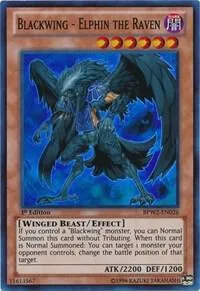 Blackwing - Elphin the Raven BPW2-EN026 Yu-Gi-Oh card from Battle Pack 2: War of the Giants Round 2
