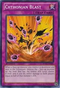 Chthonian Blast BPW2-EN086 Yu-Gi-Oh card from Battle Pack 2: War of the Giants Round 2