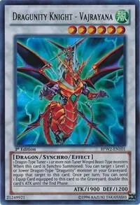 Dragunity Knight - Vajrayana BPW2-EN101 Yu-Gi-Oh card from Battle Pack 2: War of the Giants Round 2