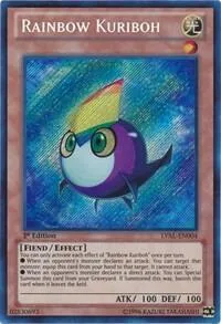 Rainbow Kuriboh LVAL-EN004 1st Edition Yu-Gi-Oh card from Legacy of the Valiant