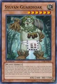 Sylvan Guardioak LVAL-EN019 1st Edition Yu-Gi-Oh card from Legacy of the Valiant