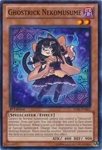 Ghostrick Nekomusume LVAL-EN023 Unlimited Yu-Gi-Oh card from Legacy of the Valiant