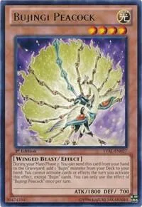 Bujingi Peacock LVAL-EN027 Unlimited Yu-Gi-Oh card from Legacy of the Valiant