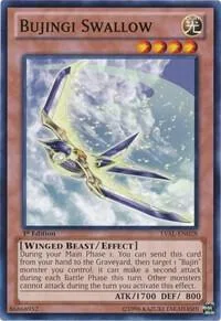 Bujingi Swallow LVAL-EN028 Yu-Gi-Oh card from Legacy of the Valiant