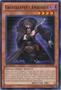 Gravekeeper's Ambusher LVAL-EN032 1st Edition Yu-Gi-Oh card from Legacy of the Valiant