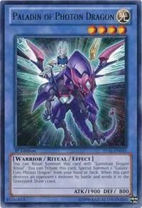 Paladin of Photon Dragon LVAL-EN045 Unlimited Yu-Gi-Oh card from Legacy of the Valiant