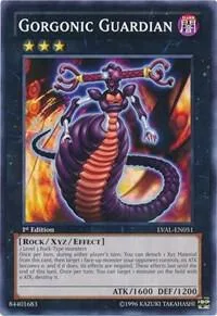 Gorgonic Guardian LVAL-EN051 1st Edition Yu-Gi-Oh card from Legacy of the Valiant