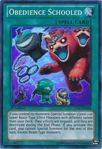 Obedience Schooled LVAL-EN088 Unlimited Yu-Gi-Oh card from Legacy of the Valiant