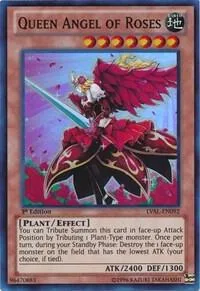 Queen Angel of Roses LVAL-EN092 Unlimited Yu-Gi-Oh card from Legacy of the Valiant