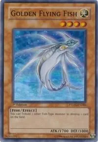 Golden Flying Fish PTDN-EN086 1st Edition Yu-Gi-Oh card from Phantom Darkness