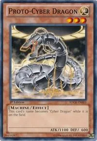 Proto-Cyber Dragon SDCR-EN005 Yu-Gi-Oh card from Structure Deck: Cyber Dragon Revolution