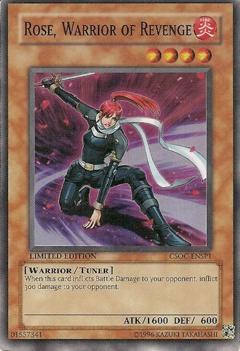 Rose, Warrior of Revenge CSOC-ENSP1 Yu-Gi-Oh card from Crossroads of Chaos