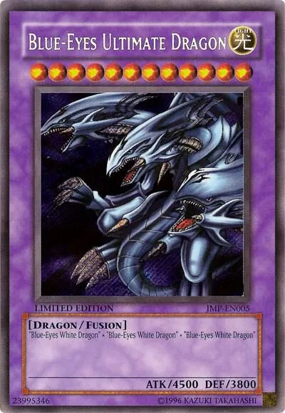Blue-Eyes Ultimate Dragon Secret JMP-EN005 Yu-Gi-Oh card from Shonen Jump Magazine Promos