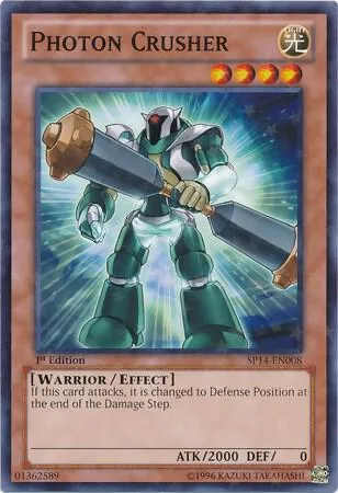 Photon Crusher Starfoil SP14-EN008 Yu-Gi-Oh card from Star Pack 2014