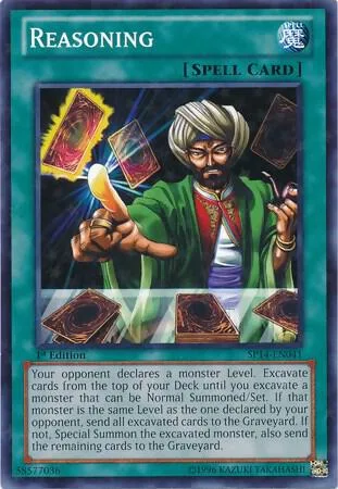 Reasoning Starfoil SP14-EN041 Yu-Gi-Oh card from Star Pack 2014
