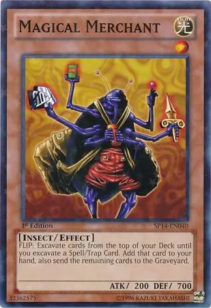 Magical Merchant Starfoil SP14-EN040 Yu-Gi-Oh card from Star Pack 2014