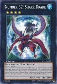 Number 32: Shark Drake SP14-EN023 Yu-Gi-Oh card from Star Pack 2014