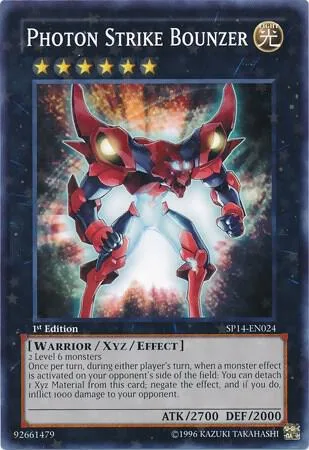 Photon Strike Bounzer Starfoil SP14-EN024 Yu-Gi-Oh card from Star Pack 2014