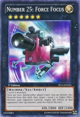 Number 25: Force Focus Starfoil SP14-EN026 Yu-Gi-Oh card from Star Pack 2014