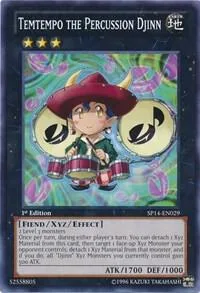 Temtempo the Percussion Djinn SP14-EN029 Yu-Gi-Oh card from Star Pack 2014