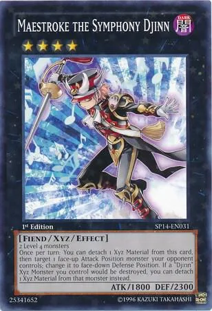 Maestroke the Symphony Djinn Starfoil SP14-EN031 Yu-Gi-Oh card from Star Pack 2014