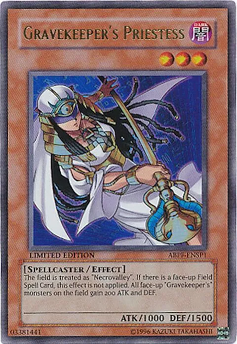 Gravekeeper's Priestess ABPF-ENSP1 Yu-Gi-Oh card from Absolute Powerforce
