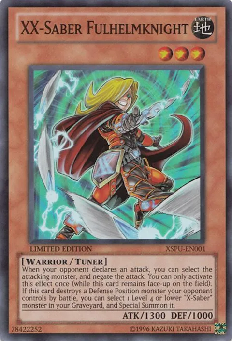 XX-Saber Fulhelmknight XSPU-EN001 Yu-Gi-Oh card from X-Saber Power-Up