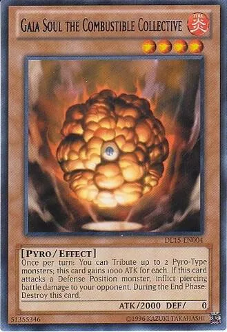 Gaia Soul the Combustible Collective Blue DL15-EN004 Yu-Gi-Oh card from Duelist League Promo