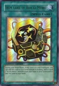 Iron Core of Koa'ki Meiru RGBT-ENPP1 Yu-Gi-Oh card from Duelist Pack Collection Tin