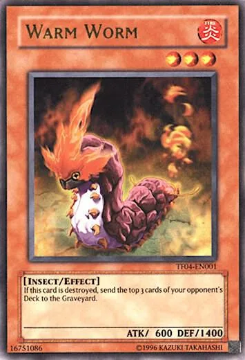 Warm Worm 5D's Tag Force 4 TF04-EN001 Yu-Gi-Oh card from Yu-Gi-Oh! Video Game Promotional Cards