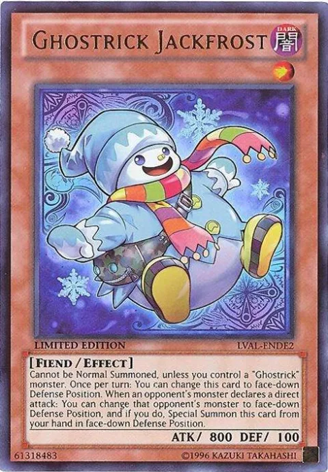 Ghostrick Jackfrost LVAL-ENDE2 Yu-Gi-Oh card from Legacy of the Valiant