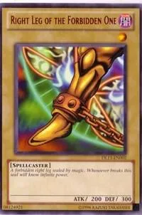 Right Leg of the Forbidden One Red DL11-EN002 Yu-Gi-Oh card from Duelist League Promo