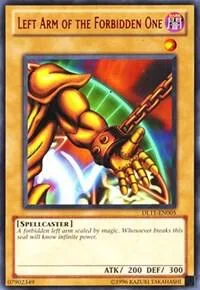 Left Arm of the Forbidden One Red DL11-EN005 Yu-Gi-Oh card from Duelist League Promo