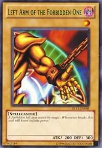 Left Arm of the Forbidden One Green DL11-EN005 Yu-Gi-Oh card from Duelist League Promo