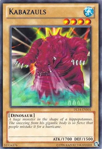 Kabazauls Blue DL14-EN001 Yu-Gi-Oh card from Duelist League Promo