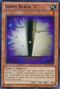 Shiny Black "C" Blue DL14-EN007 Yu-Gi-Oh card from Duelist League Promo