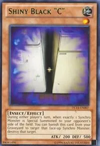Shiny Black "C" Green DL14-EN007 Yu-Gi-Oh card from Duelist League Promo