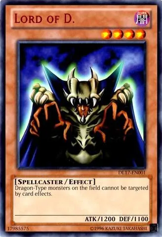 Lord of D. Red DL17-EN001 Yu-Gi-Oh card from Duelist League Promo
