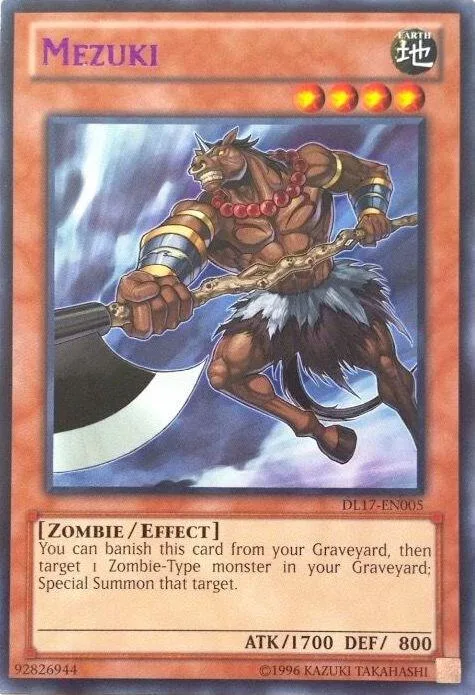 Mezuki Purple DL17-EN005 Yu-Gi-Oh card from Duelist League Promo